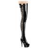 Pleaser - DELIGHT4050 Bottes cuissardes à plateforme - Noir Product image